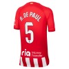 Officiële Voetbalshirt + Korte Broek Atlético Madrid R. De Paul 5 Thuis 2023-24 - Kids